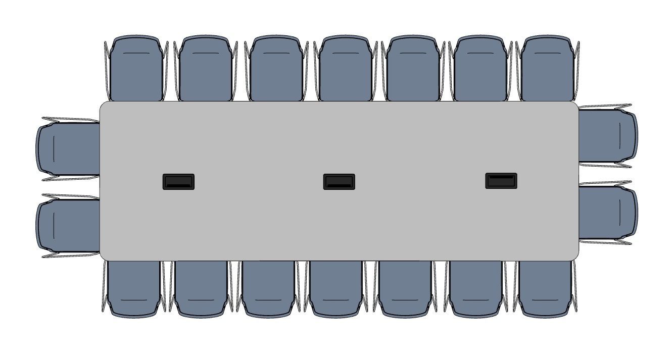 Jednací stůl BIG 140 140X420 SUNRISE